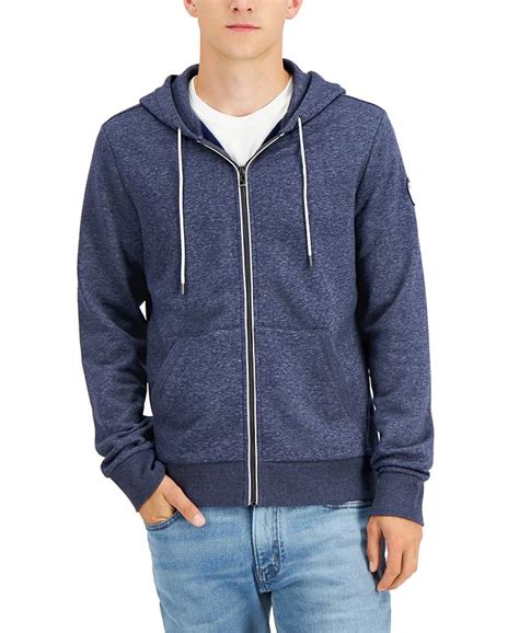 michael kors mens heathered full zip hoodie|Michael Kors jumpers for men.